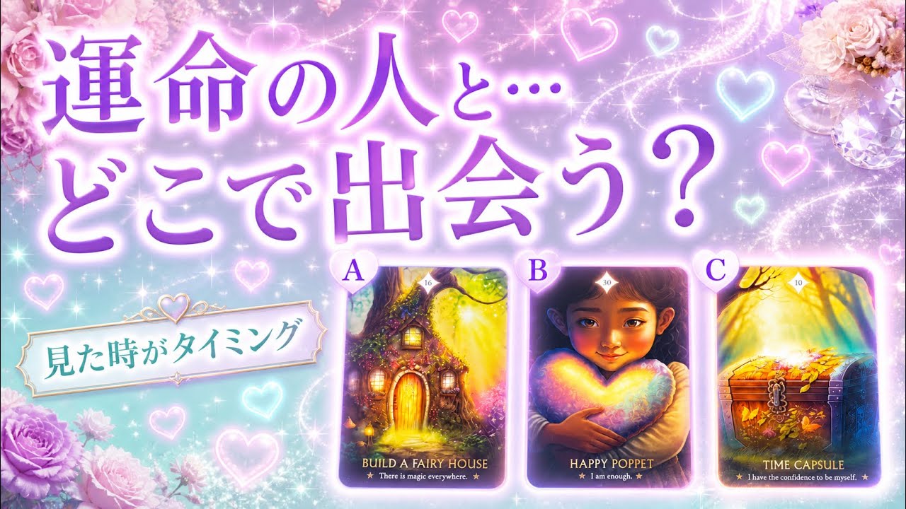 【見た時がタイミング🧡】あなたが運命の人と出会う場所💍実はもう出会ってる…⁉️😳 恋愛・出会い💗優しいオラクルリーディング🎀