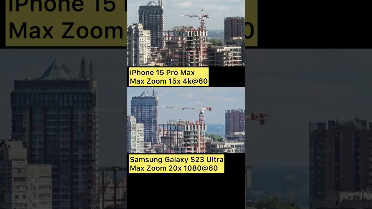 🔎 iPhone 15 Pro Max vs. Samsung Galaxy S23 Ultra | Camera Zoom Test #iphone15promax  #s23ultra
