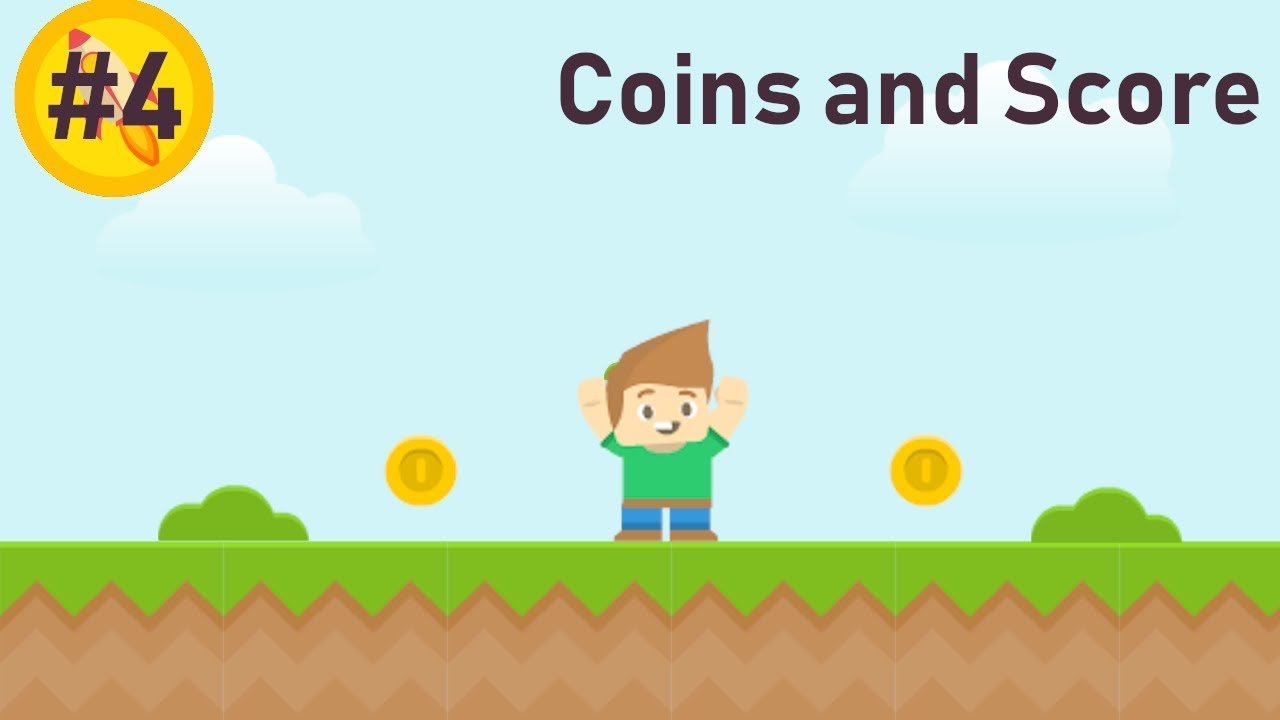 GDevelop 5 Platformer Tutorial #4 | Coins and Score!