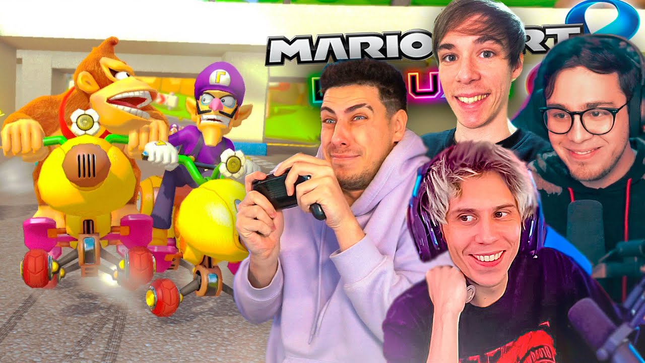 JUEGO con ESTOS YOUTUBERS el MEJOR TORNEO por EQUIPOS de MARIO KART 🤯