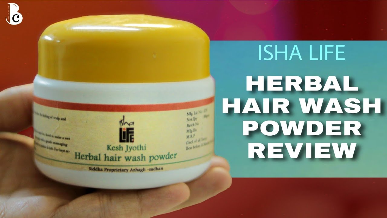 Completely Natural Herbal Hair Wash Powder Review | Isha Life Kesh Jyoti | Bearded Chokra