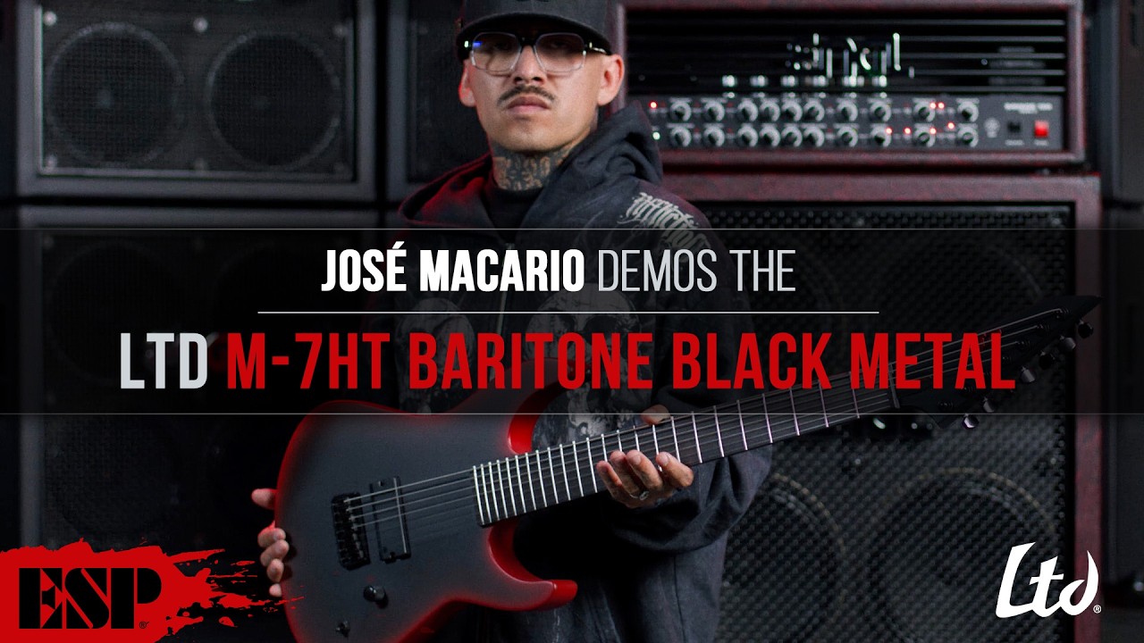 LTD M-7HT Baritone Black Metal | Jose Macario Demo (Ladrones - Boom Laika Shotgun) | ESP Guitars