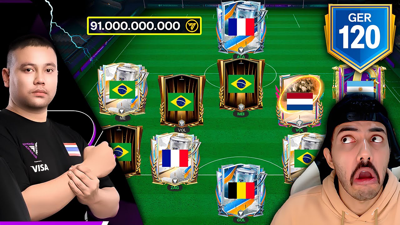 MONTEI o TIME do CAMPE&Atilde;O MUNDIAL de FC MOBILE! 🏆 *GER M&Aacute;XIMO*