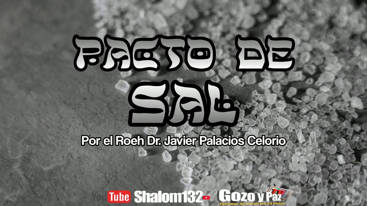 PACTO DE SAL por el Roeh Dr. Javier Palacios Celorio