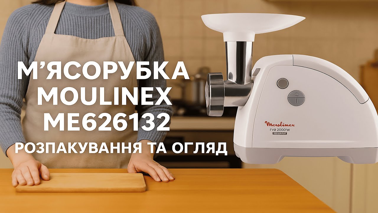 М’ясорубка MOULINEX ME626132 | Розпакування та Огляд
