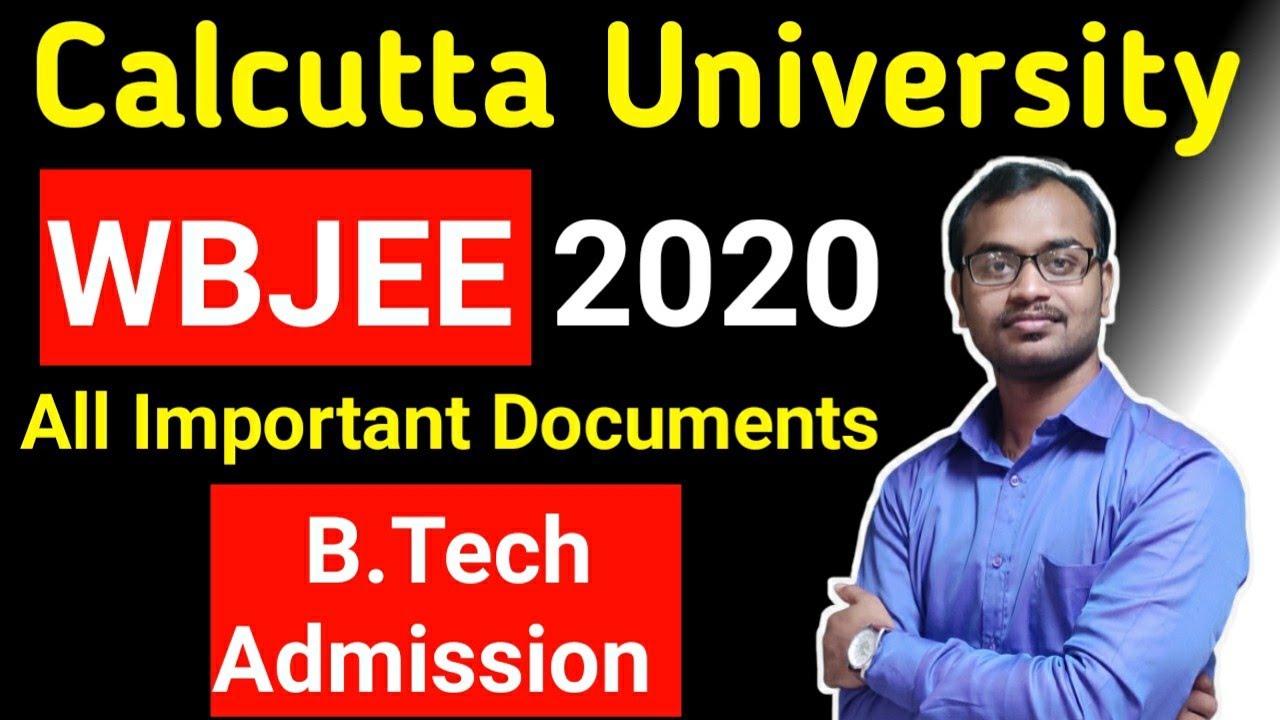 Calcutta University B.Tech admission 💥WBJEE 2020
