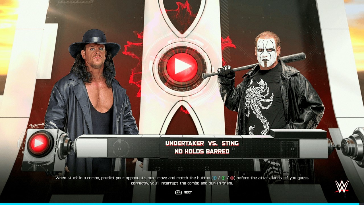 WWE 2K25 - Андертейкер против Стинга | Матч мечты внутри матча без правил
