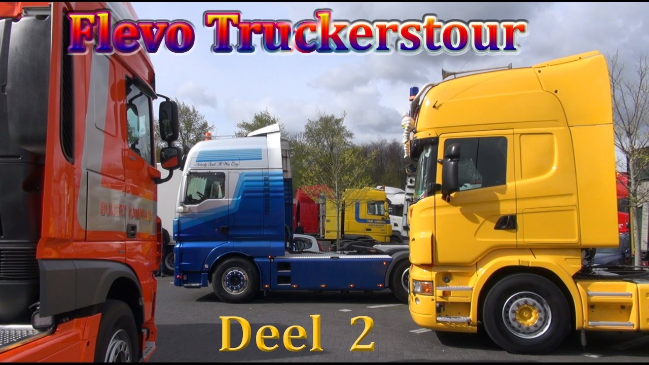 Flevo Truckerstour door de gemeente Dronten 2017 deel 2, film Jan Rijpma ©