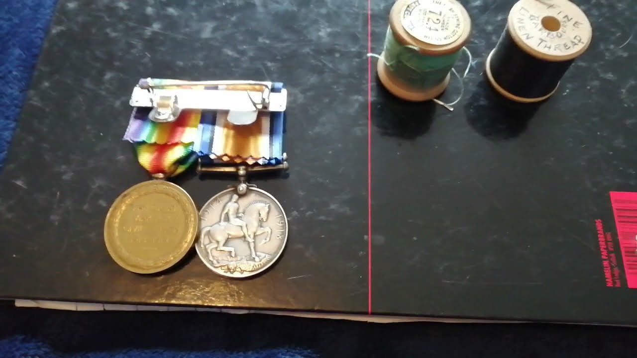 Guide to swing mounting medals (WW1)