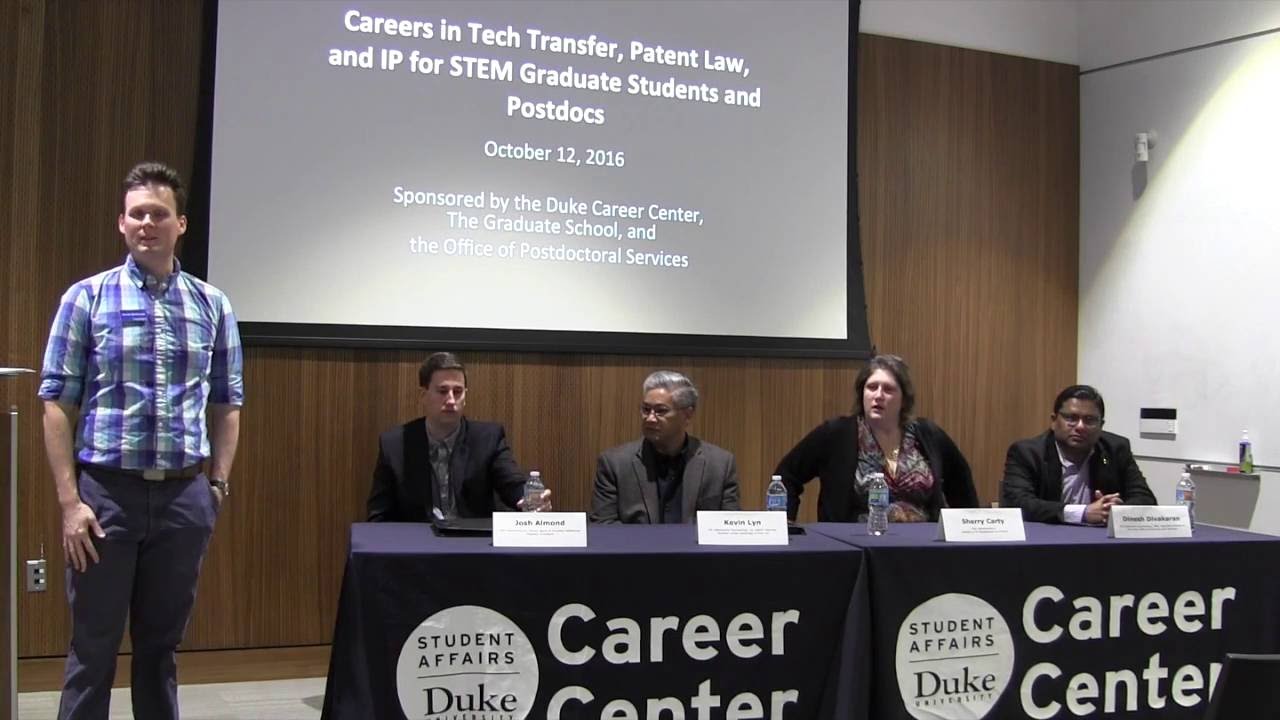 16-10-12 Careers in Tech Transfer, Patent Law, and IP for STEM Graduate Students and Postdocs