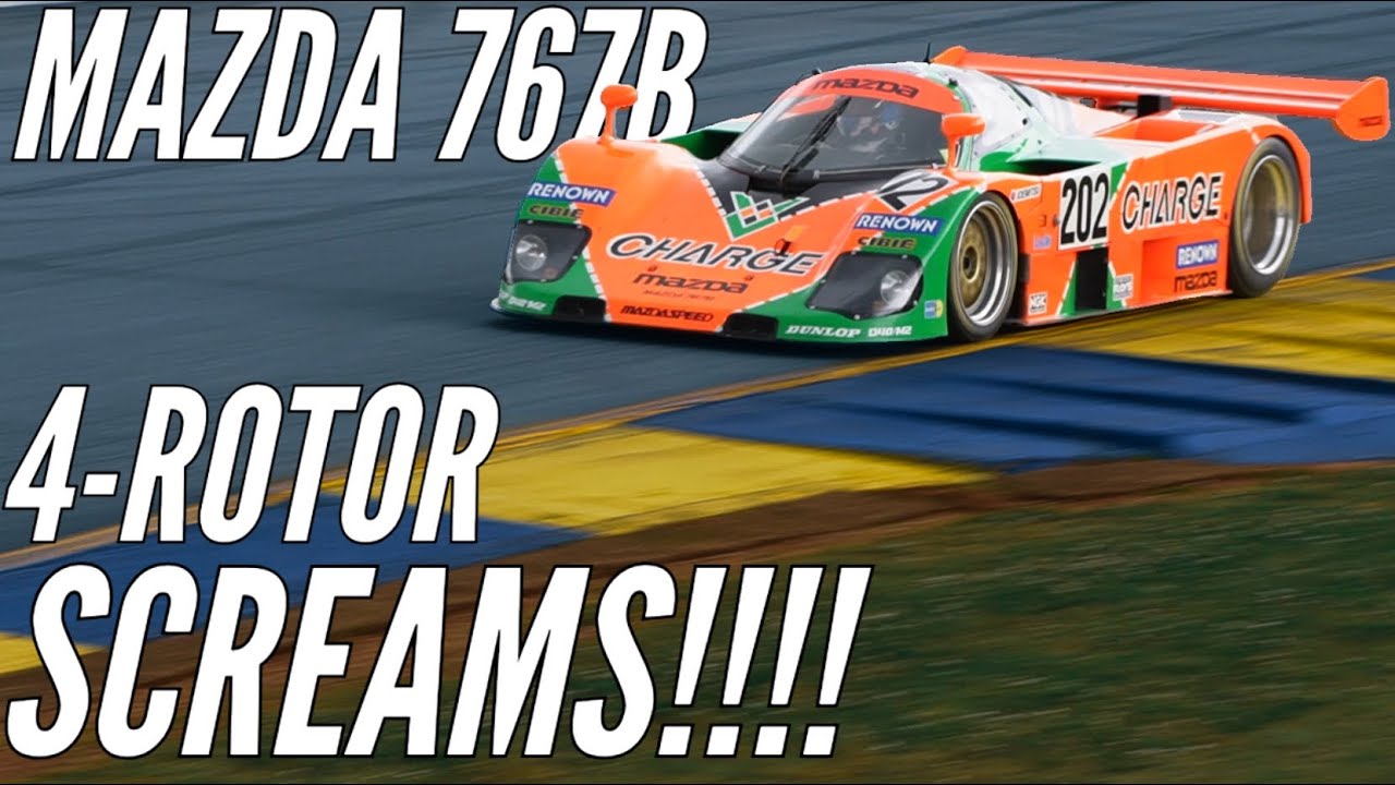 Amazing Mazda 767B Screams Through Road Atlanta At The Mitty!