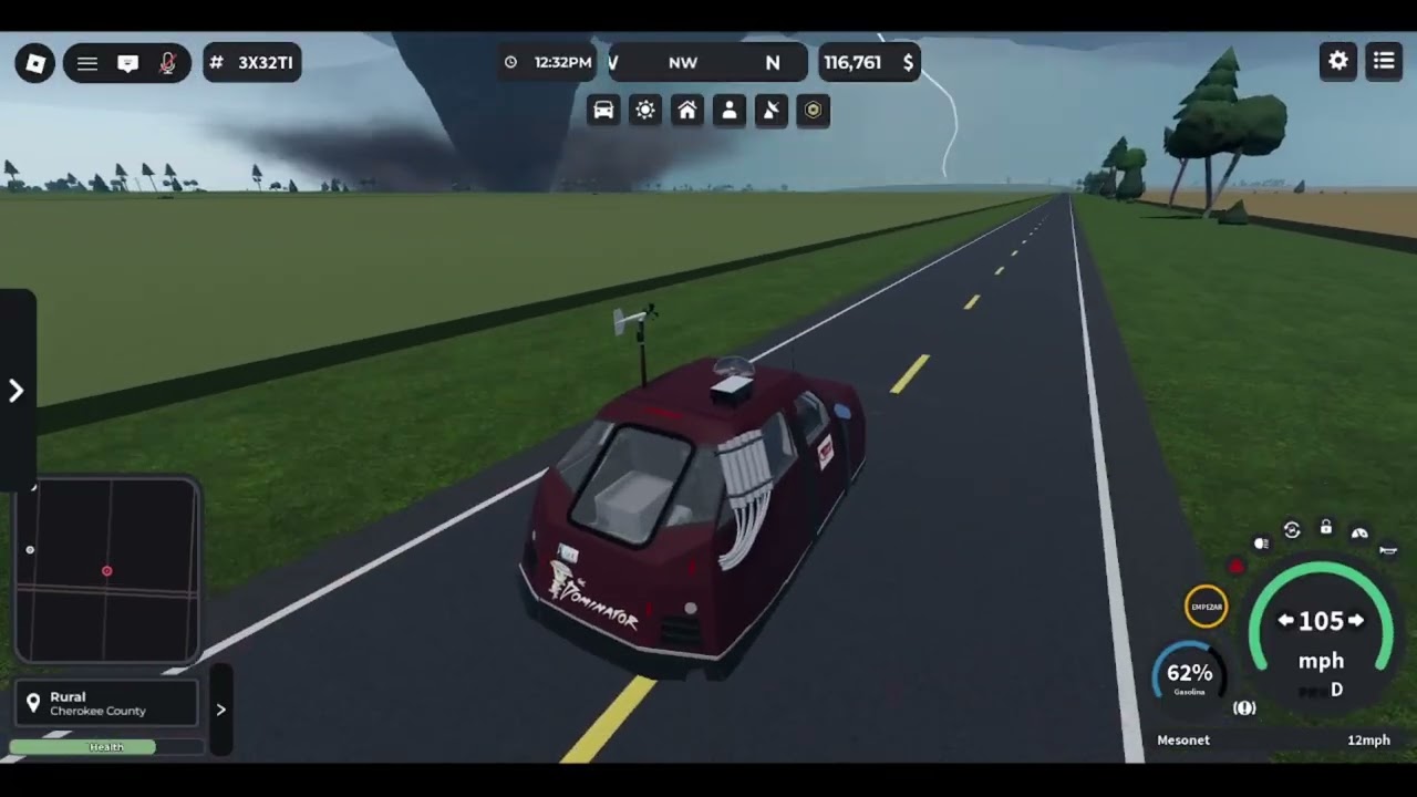 Chasing nado on the high risk weekend in twisted