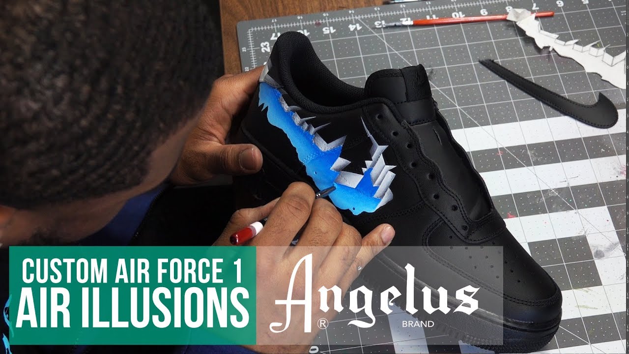Кастомные кроссовки Nike Air Force 1 | Air Illusion | Angelus Paint