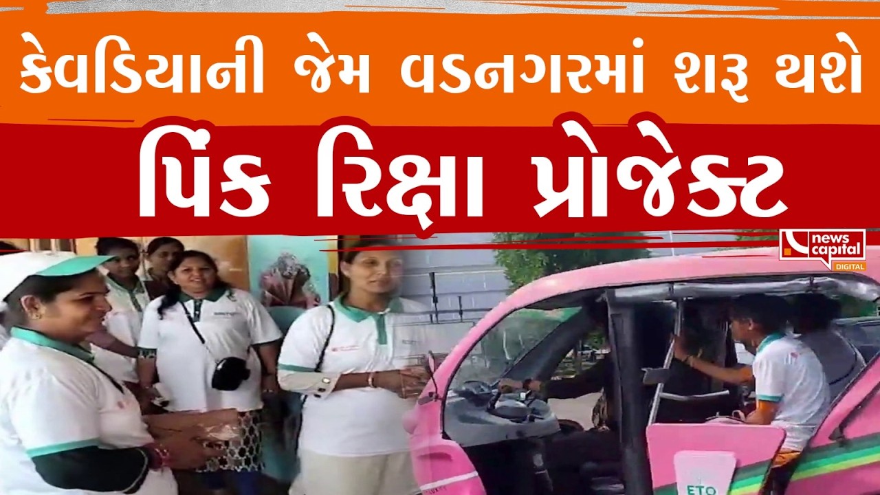 વડનગરમાં હવે દોડશે પિંક રિક્ષા
