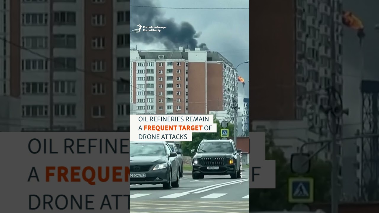 Massive Ukrainian Drone Strike Targets Moscow Region's Largest Fuel Supplier #shorts