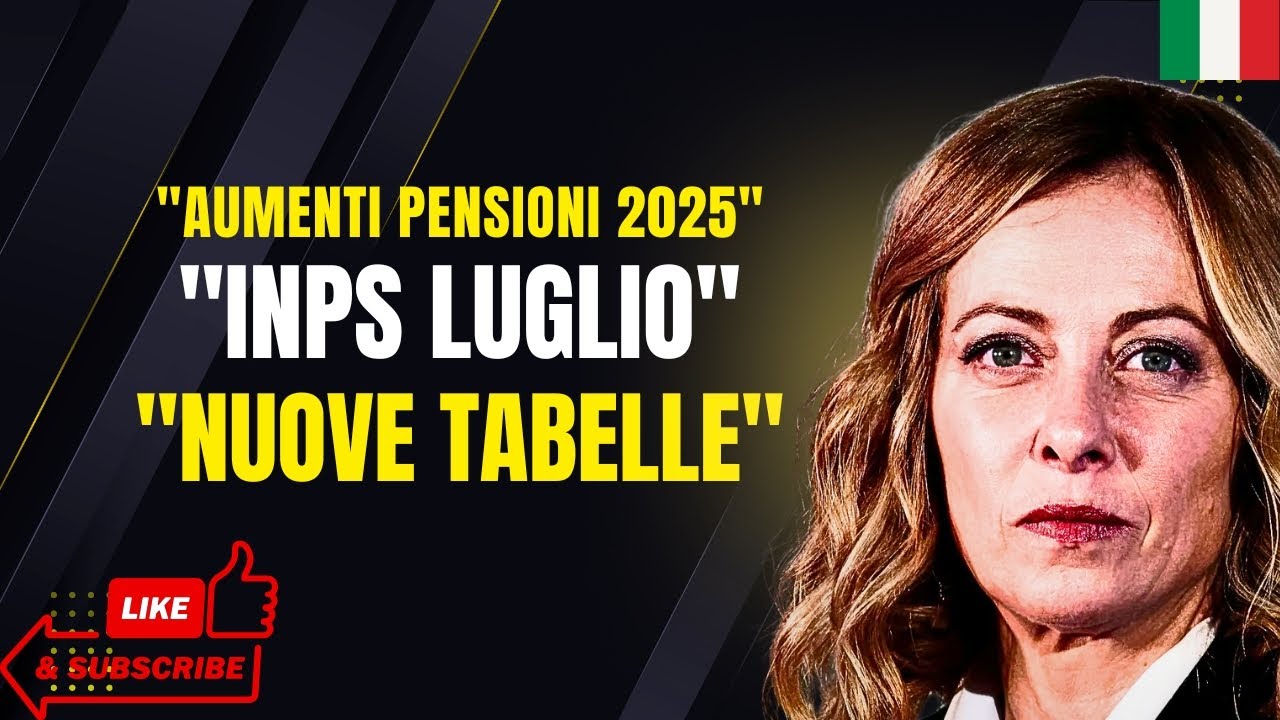 BREAKING NEWS: PENSION INCREASES 2025! 📈 PREVIEW OF INPS AMOUNTS AND TABLES, DISCOVER JULY'S NEWS!