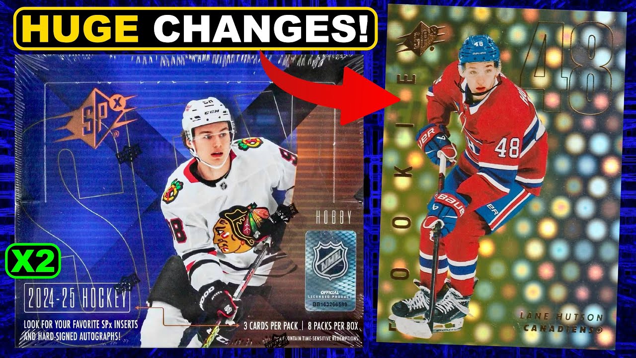 DRASTIC OVERHAUL! - 2024-25 Upper Deck SPx Hockey Hobby Box break x2