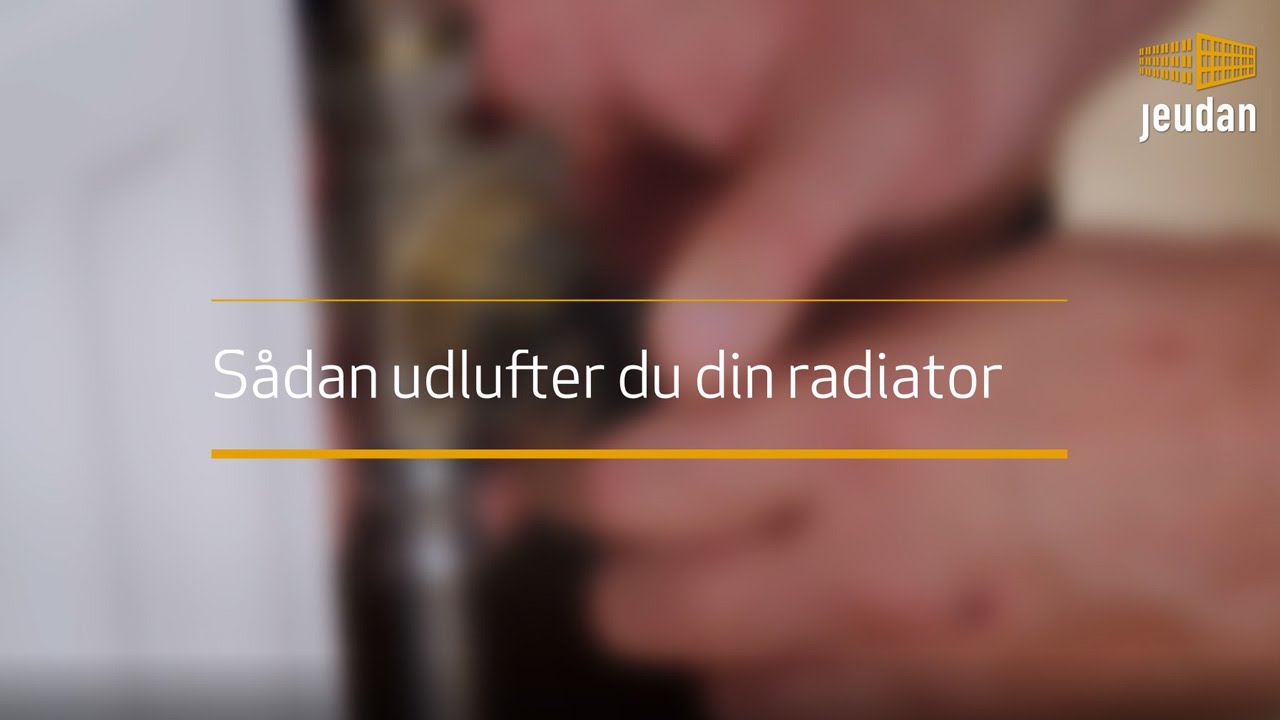 Udluftning af radiator