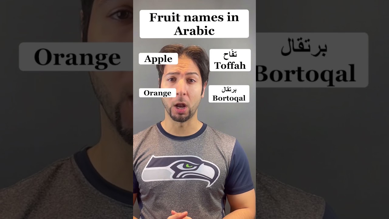Fruit names in Arabic #foryou #fyp #education #arabic #fruit #translation
