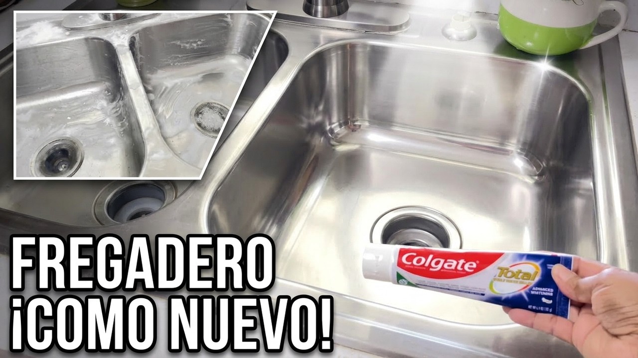 Cómo LIMPIAR FREGADERO y darle brillo fácil 💪🚀 by @miguelina50.