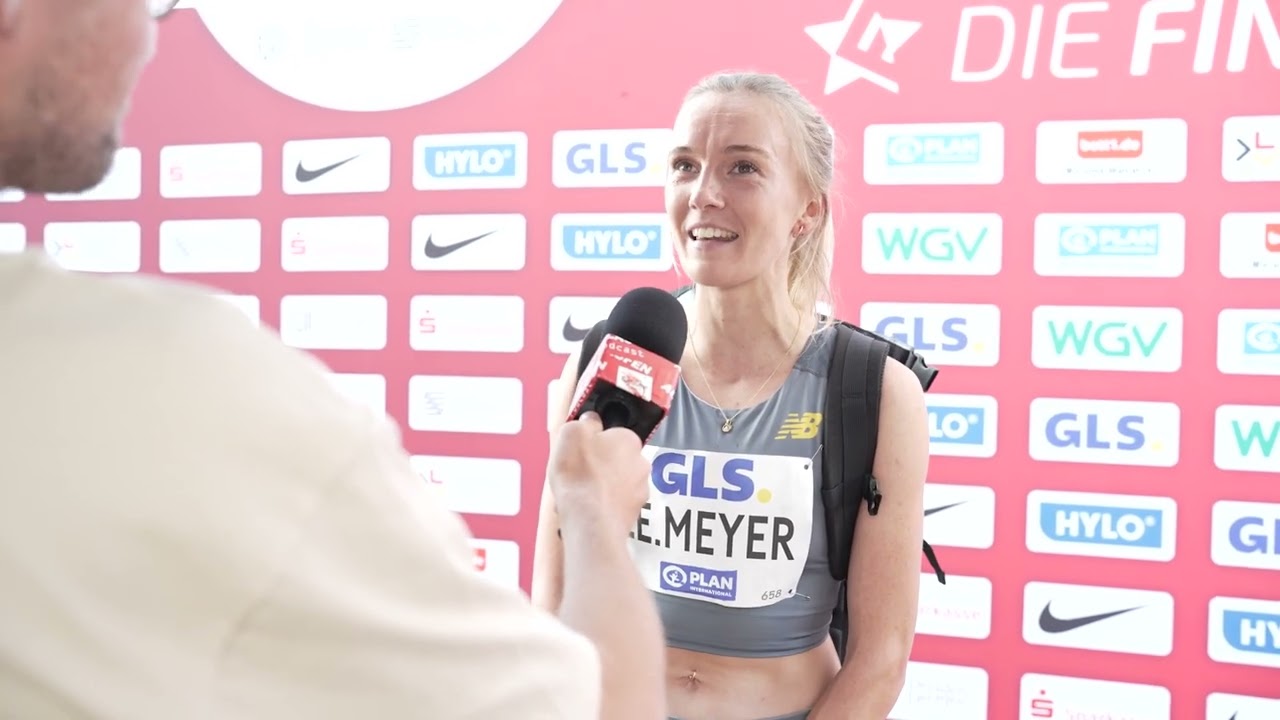 Hindernis SUPERSTAR gewinnt die 5000m I Lea Meyer im Interview bei der Leichtathletik DM in Dresden