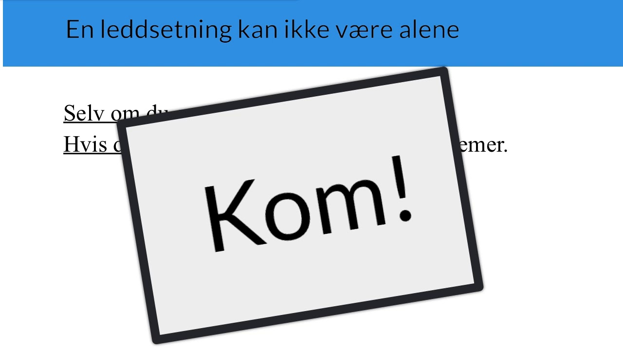 Leddsetninger