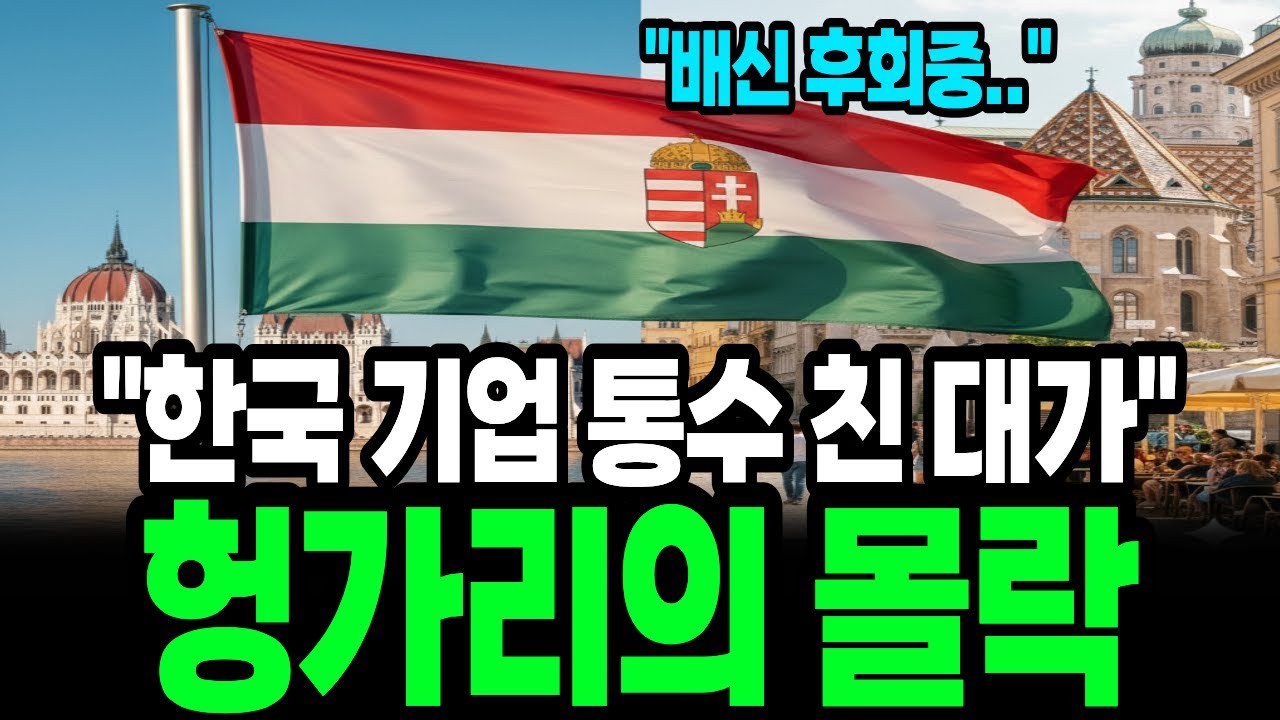 한국이 공장 지어주니 뒷통수 친 헝가리, 상도덕 없자 EU도 손절하고 경제가 폭망한 충격적 이유