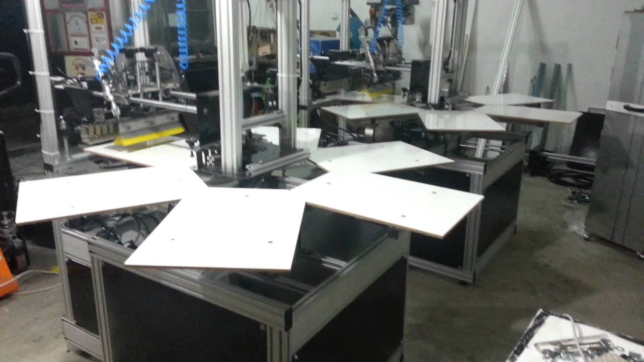 LUSSO - BANMAKSER semi auto 1 colour turntable screenprinting machine