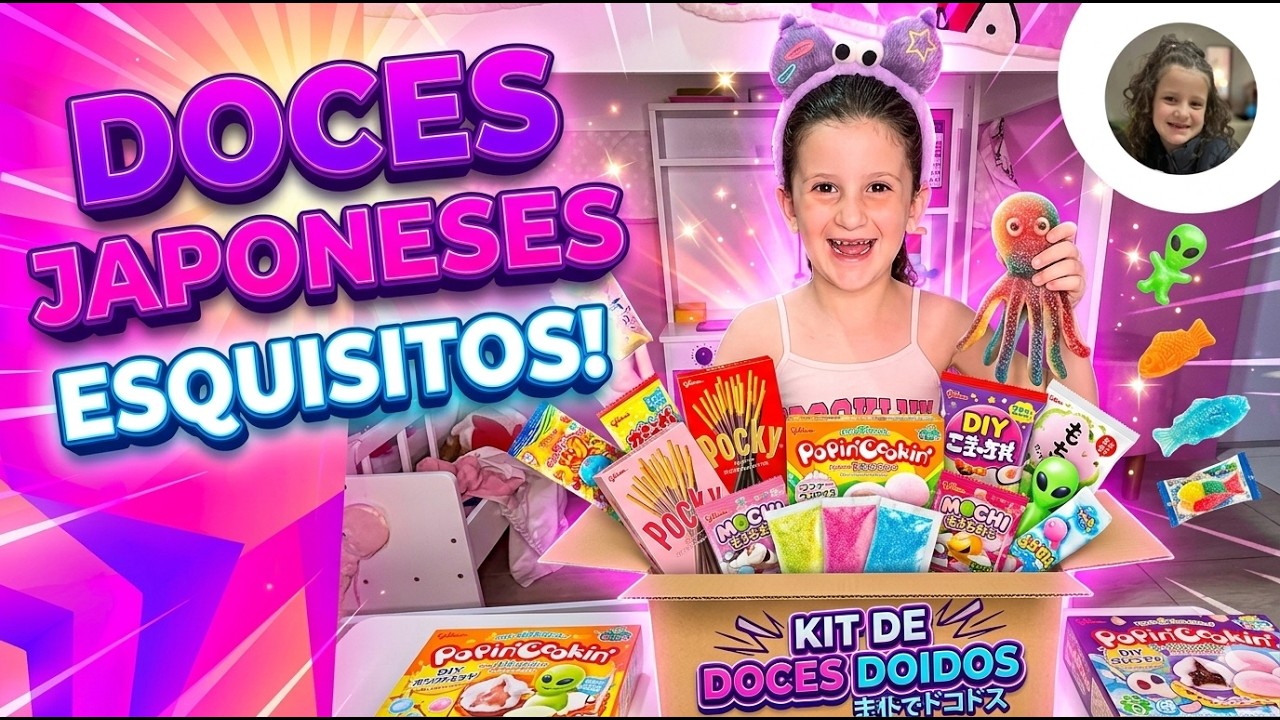 Experimentando box doces japoneses (esquisitos) #doces #experimentandodoces #crian&ccedil;a