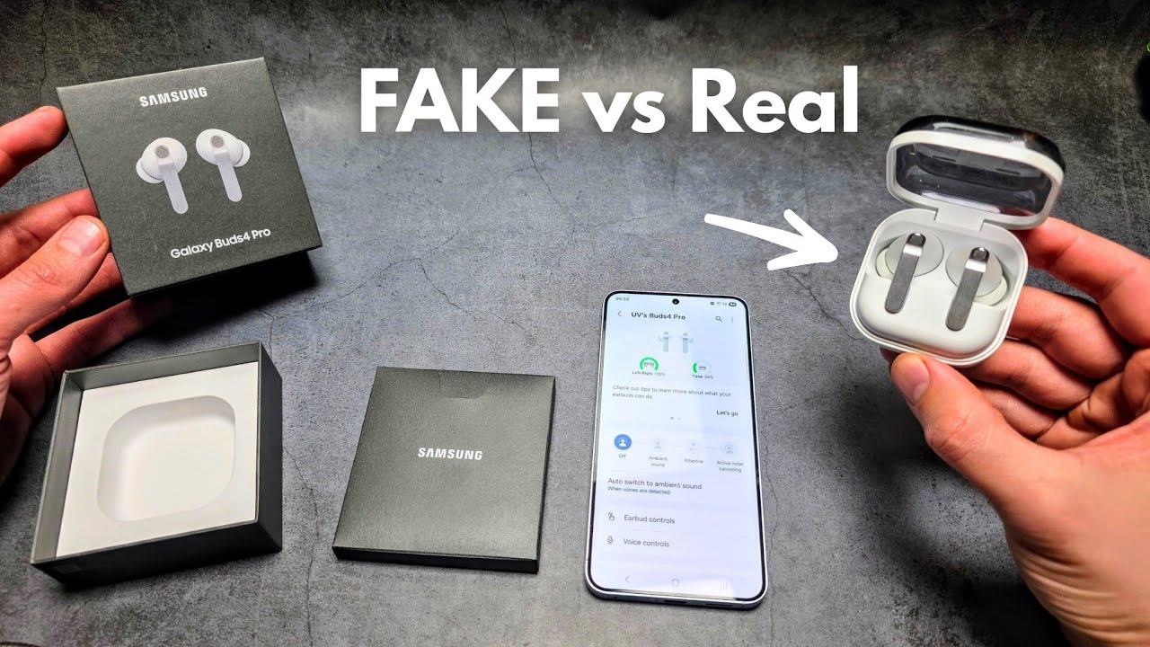 FAKE vs Real Samsung Galaxy Buds 4 Pro - How to Check if yours are Genuine or Counterfeit Fake Copy