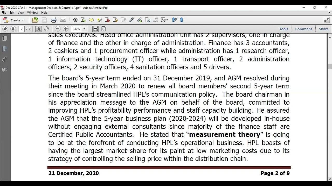 Cost Estimation and Behaviour- Exam Question and Answer