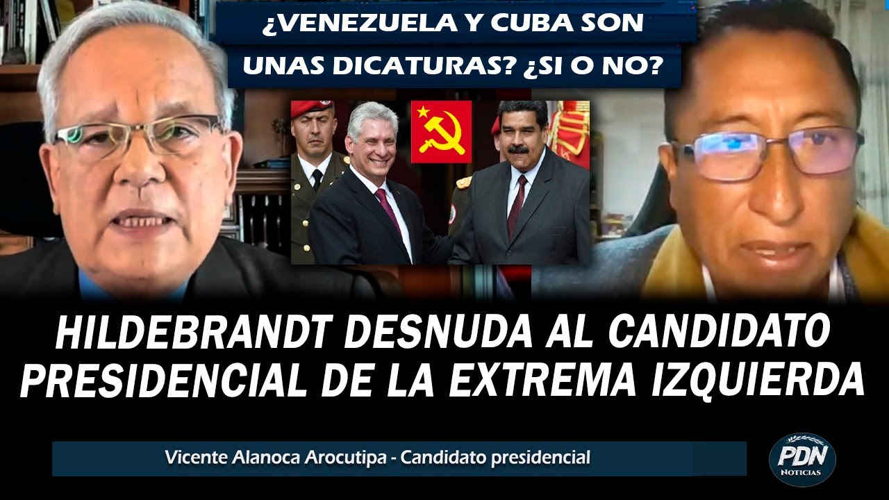 HILEDBRANDT DESNUDA AL CANDIDATO PRESIDENCIAL DE LA EXTREMA IZQUIERDA: VICENTE ALANOCA AROCUTIPA