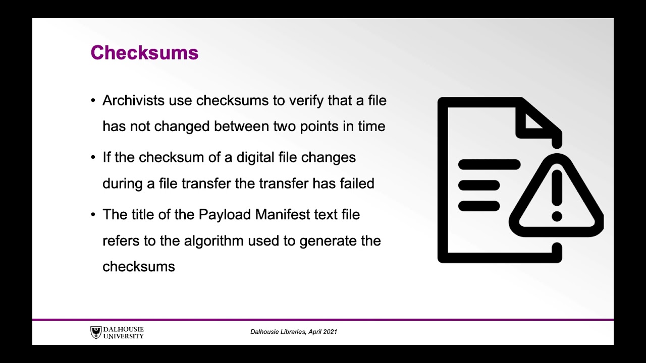 Introduction to the BagIt File Packaging Format