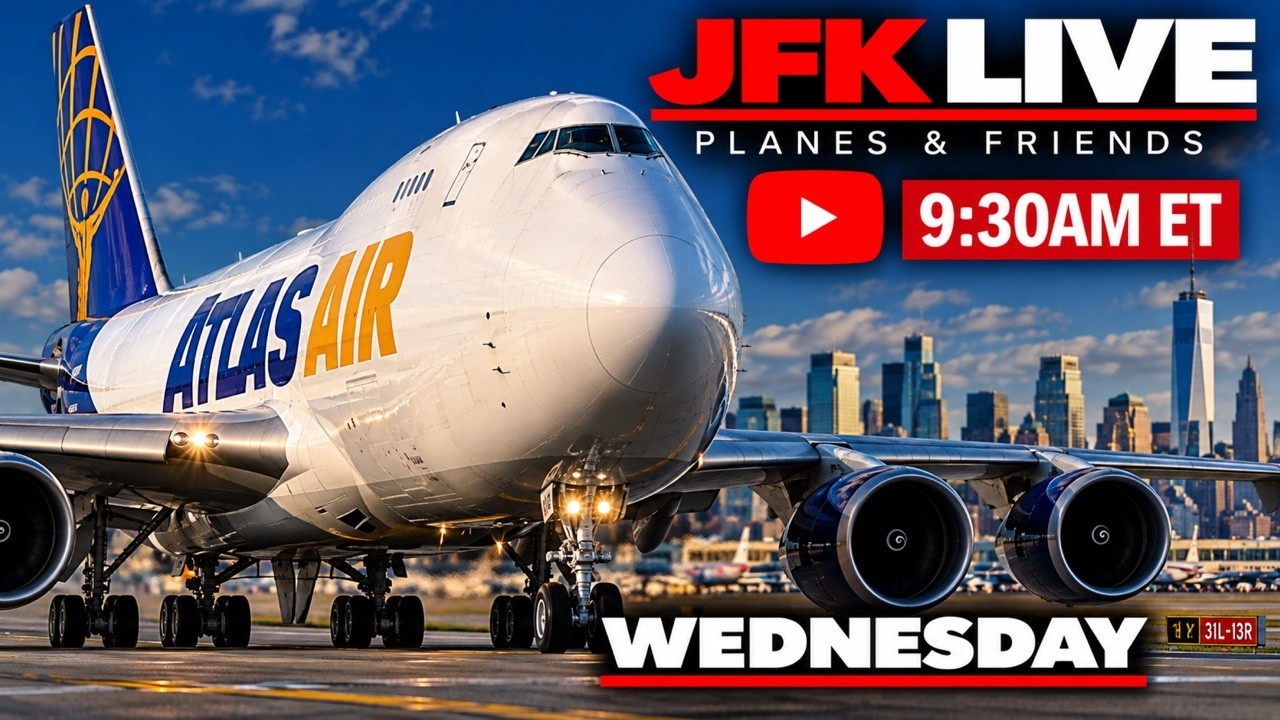 🔴 NEW YORK JFK AVIATION ACTION LIVE | A380, B747, B777 | AIRPORT LIVE NONSTOP ACTION
