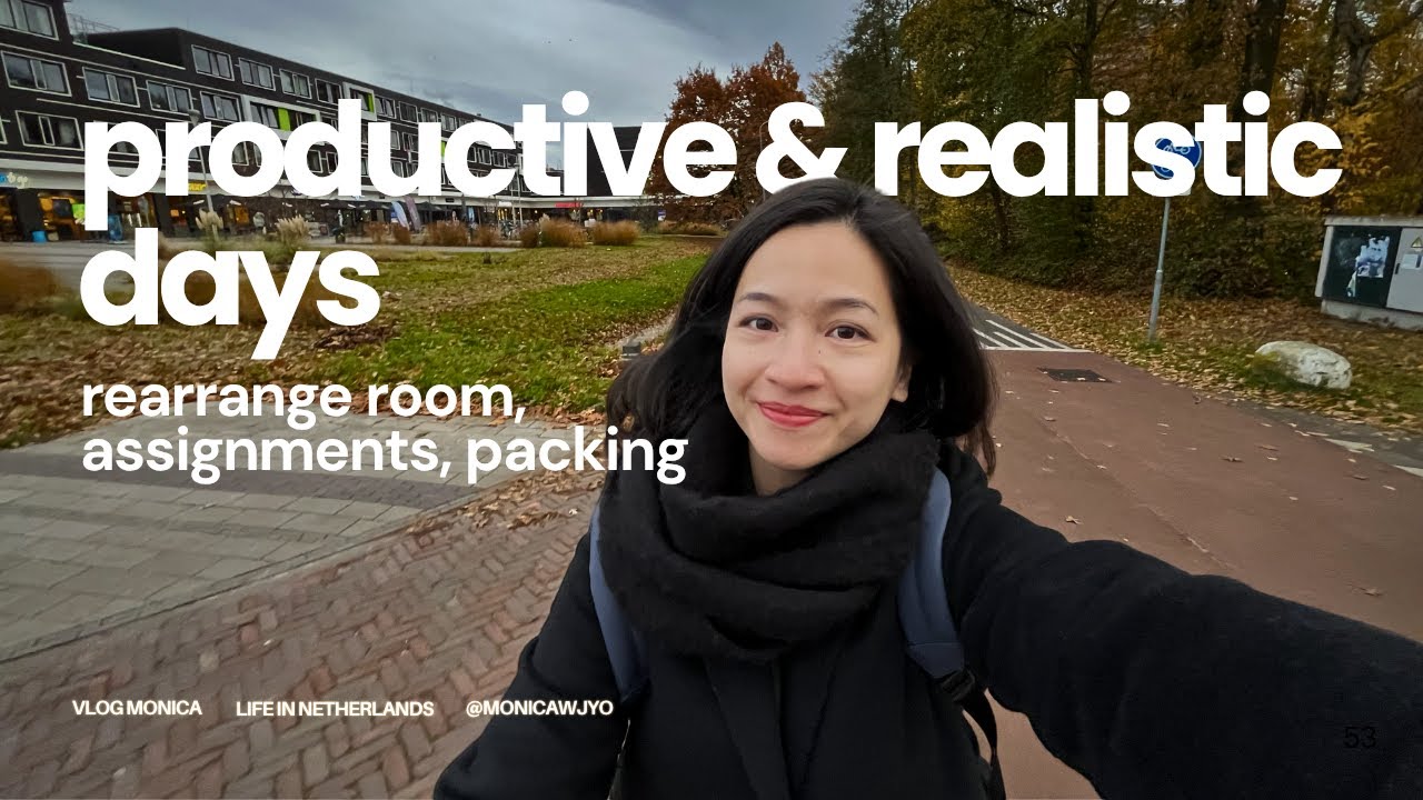 Realistic day in my life as international student in the Netherlands | resetting my room, packing