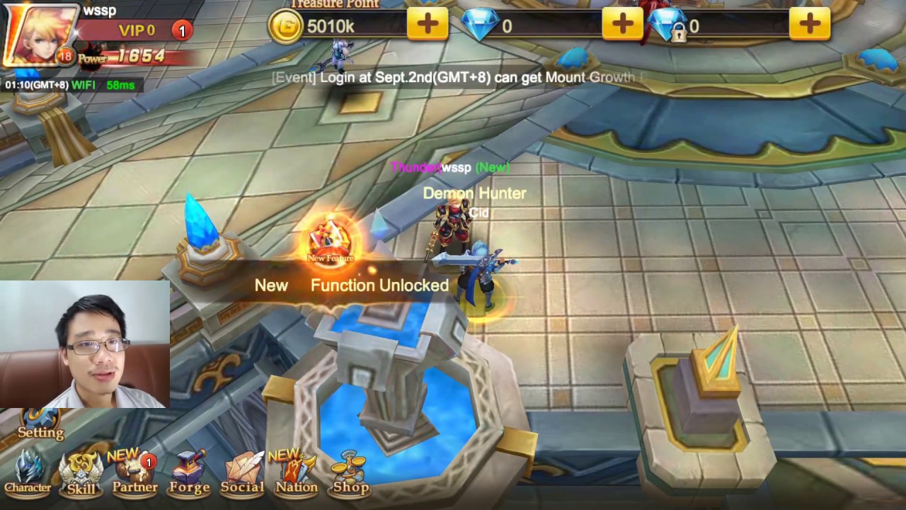 Knights saga (android game) starting