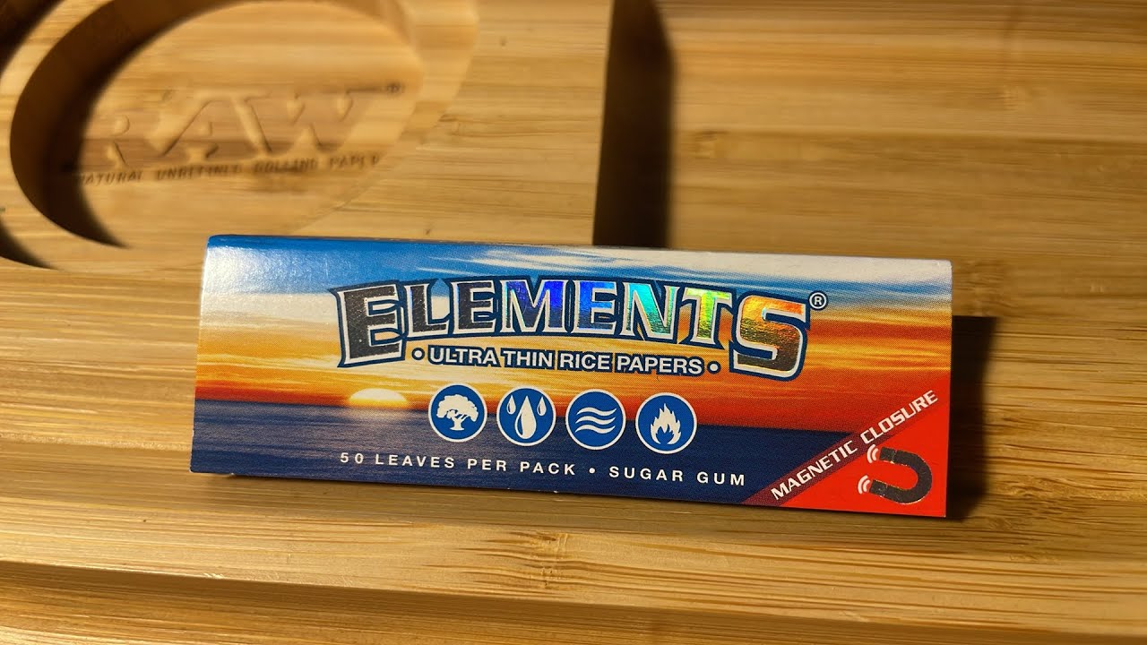ELEMENTS 1 1/4 ULTRA THIN RICE PAPERS MAGNETIC CLOSURE 07/24/24