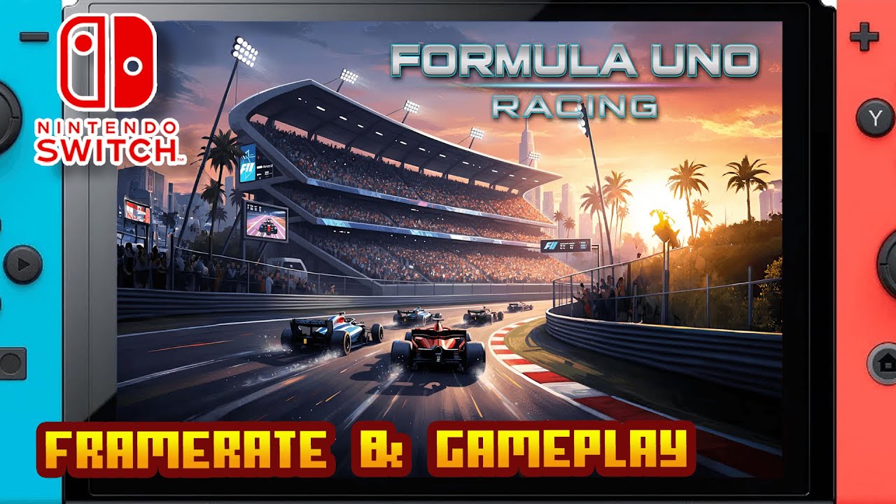 Formula Uno Racing - (Nintendo Switch 1) - Framerate & Gameplay - 4K