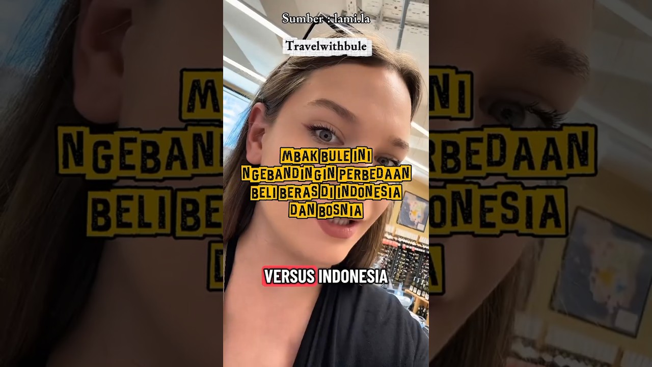 Beginilah perbedaan beli beras di Bosnia dan Indonesia. #youtubeshorts #shorts #viral #bule