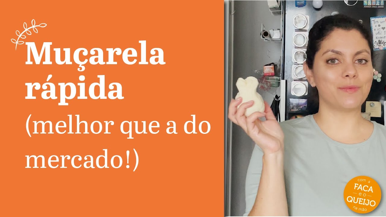 Como fazer muçarela rápida em casa SEM MICROONDAS (mussarela/mozzarella)