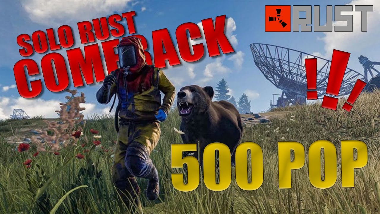 Das passiert wenn man als Solo auf einem 500 Pop Server am Wipeday spielt!! | NevandoRust