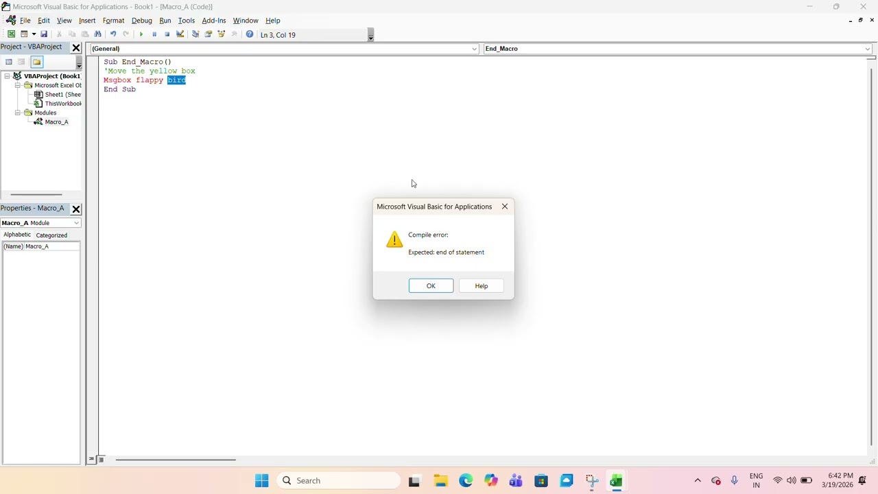 How to record a macro in Excel #aapri vibes