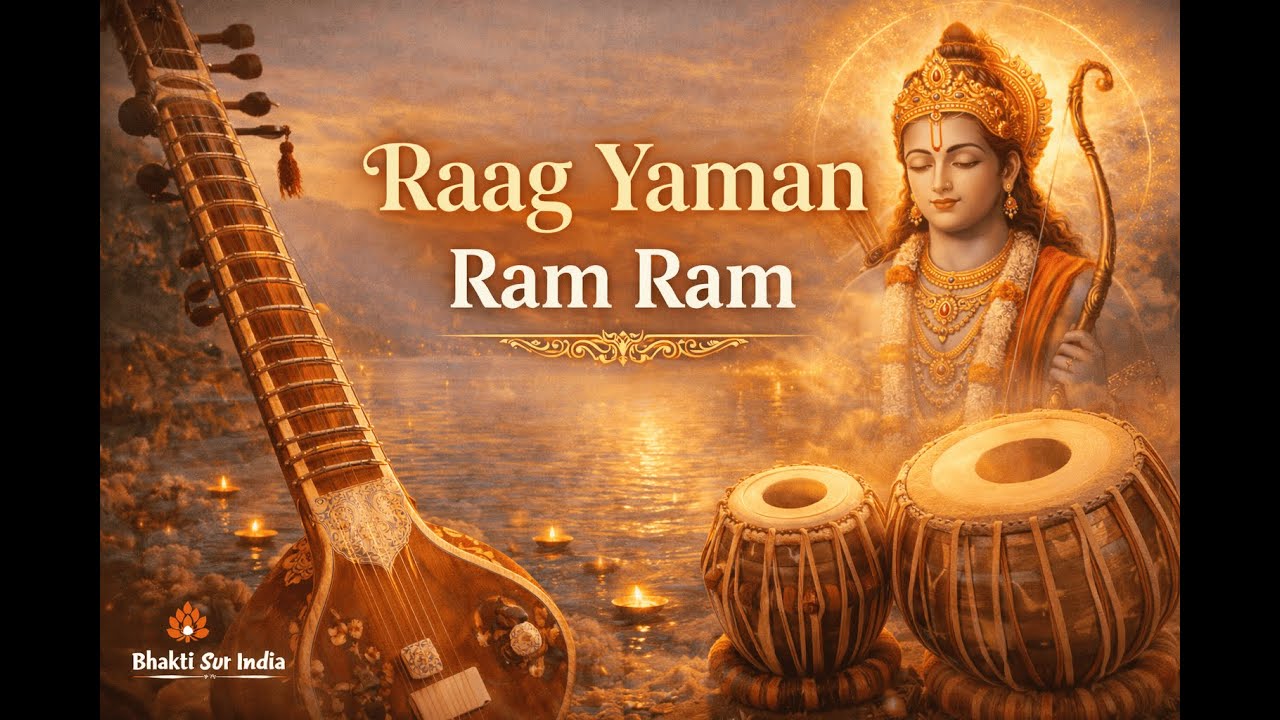 Ram Ram in Raag Yaman | Divine Sitar & Tabla Meditation | Bhakti Sur India