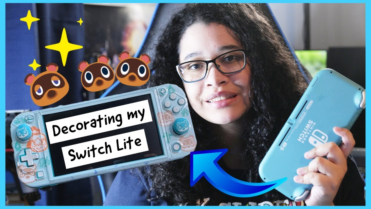 Decorating My Turquoise Nintendo Switch Lite | Animal Crossing Theme