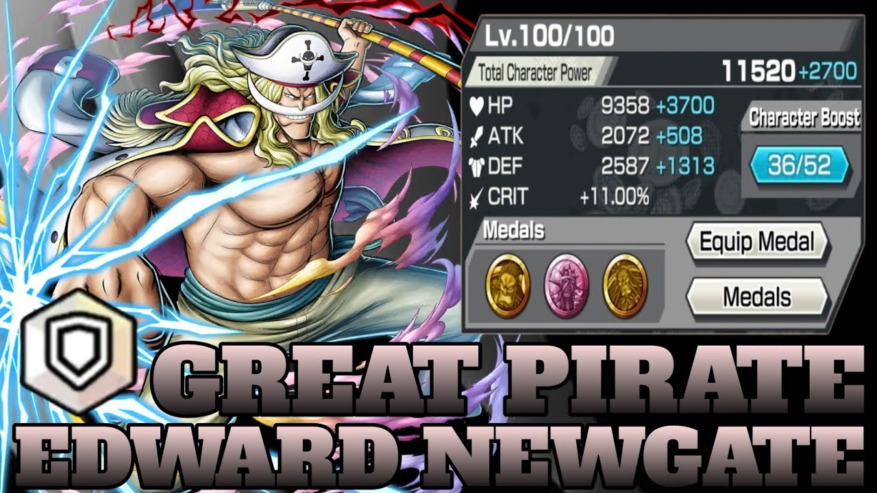 EDWARD NEWGATE GREAT PIRATE GAMEPLAY | ONE PIECE BOUNTY RUSH | OPBR