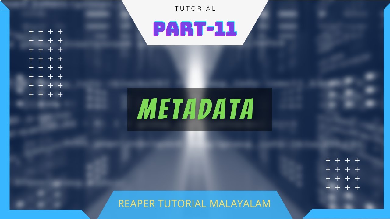 11. Creating Metadata in Reaper | Part 11 | Malayalam Reaper Tutorial