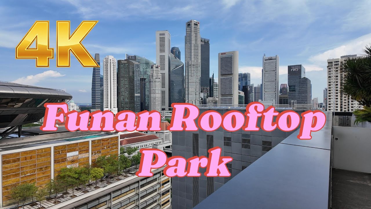Wow! Funan has a secret Rooftop Garden! 4K #singapore