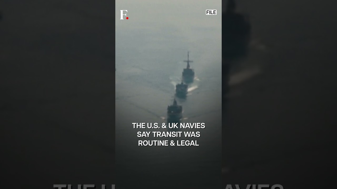 China Protests US, UK Warships in Taiwan Strait | Subscribe to Firstpost | N18G