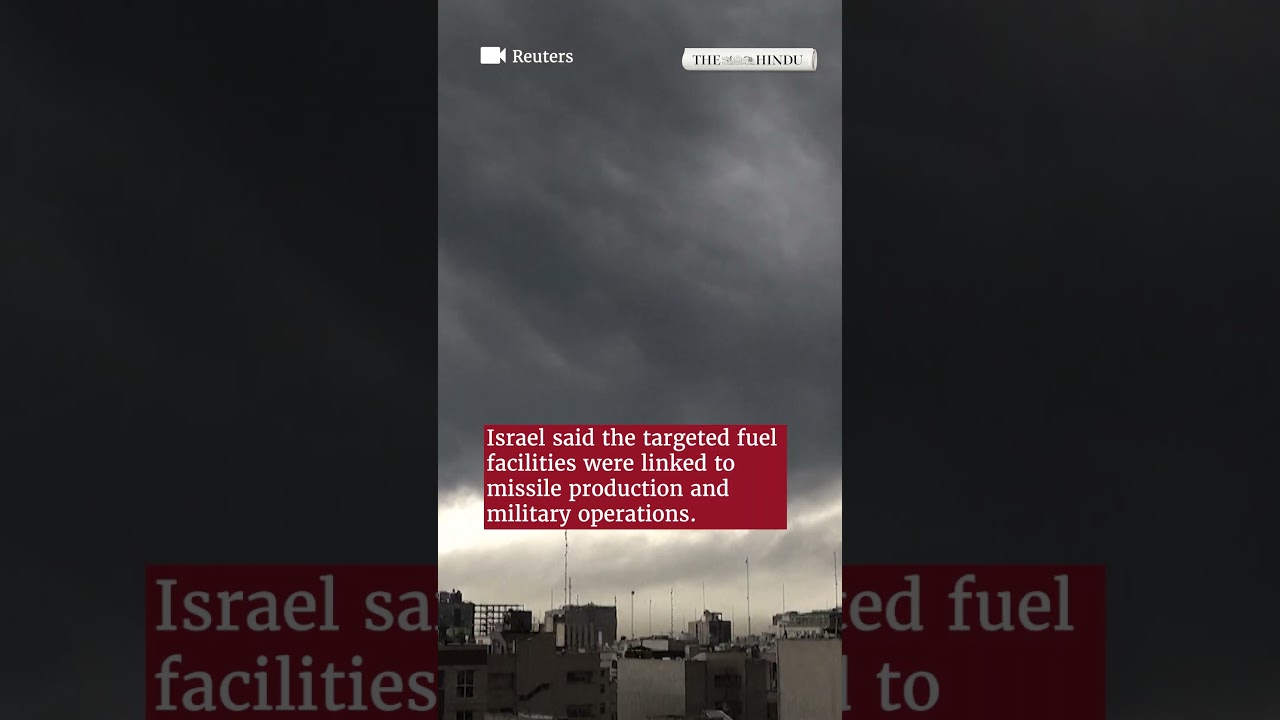 Smoke blankets Tehran after Israeli strikes hit Shahran oil depot