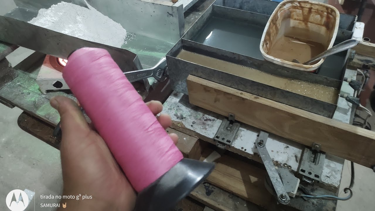 Como fazer #linha #chilena 2 passadas na prática, 1° passada engomando..